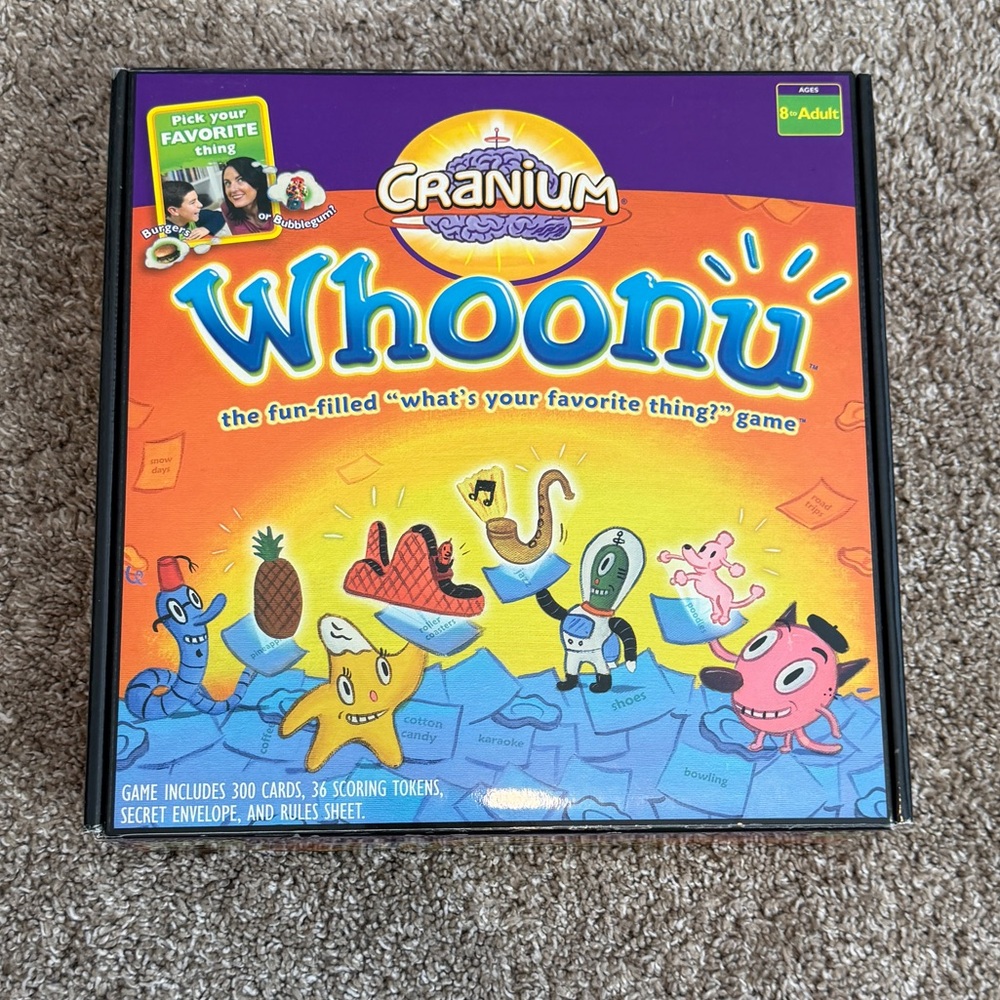 Cranium 2005 Whoonu Family Game What’s Your Favorite Thing COMPLETE Discontinued - Picture 12 of 12